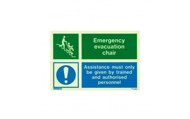 EVACUATION CHAIR SIGN