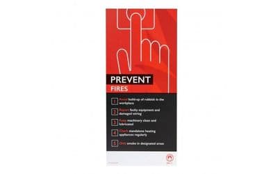 FIRE SAFETY ASSURED INFORMATION SIGN- PREVENT FIRES