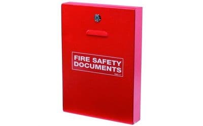 FIRECHIEF DHS1 - SLIMLINE FIRE LOG BOOK DOCUMENT HOLDER WITH KEY LOCK