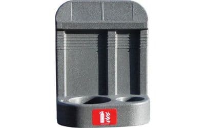 FIRECHIEF HS26/GREY - DOUBLE GREY FIRE EXTINGUISHER STAND WITH RECESSED BASE