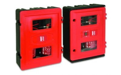 FIRECHIEF HS72K - DOUBLE FIRE EXTINGUISHER CABINET WITH KEY LOCK