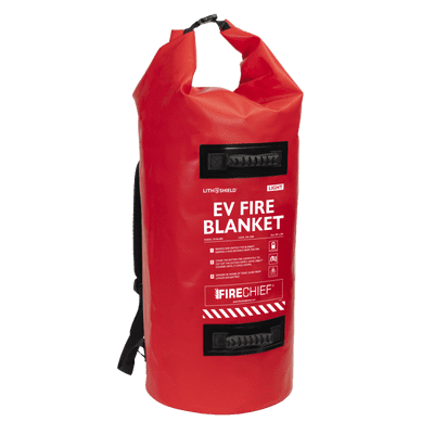 Firechief LithShield Light EV Fire Blanket 5 x 5m with Red Backpack