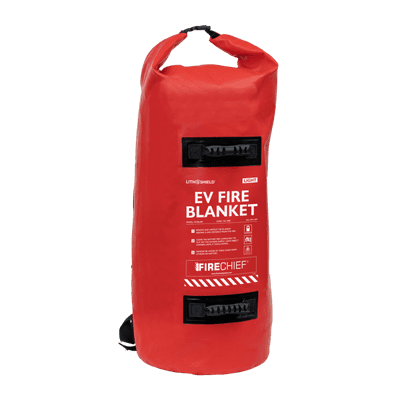 Firechief LithShield Light EV Fire Blanket 6 x 8m with Red Backpack