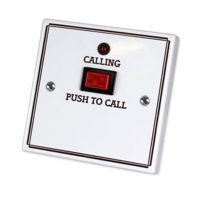 NC917L Standard Call Push with Protruding Button, No Reset, No Remote