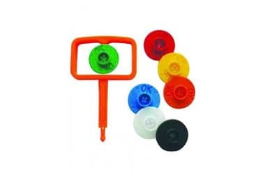 PGO - GLORIA-TYPE FIRE EXTINGUISHER PIN AND GREEN OK INDICATOR (25 Pack)