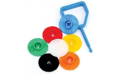 PPO - FIRECHIEF FIRE EXTINGUISHER PLASTIC PIN AND OK INDICATOR (25 Pack)