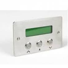 QT608C/SS Quantec stainless steel corridor display, with controls