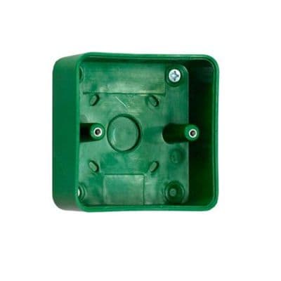 RGL deeper standard size, green plastic back box