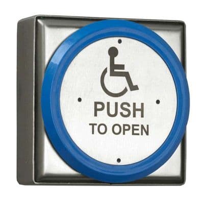 RGL stainless steel, blue DDA button with active 360 operation