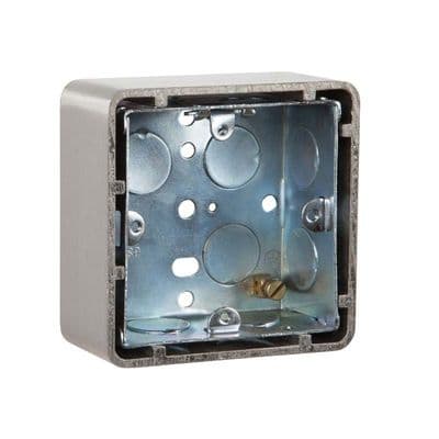 RGL standard metal back box with aluminium finish surround