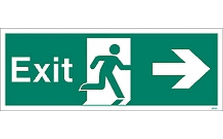 W405K - FIRE EXIT SIGN RIGHT