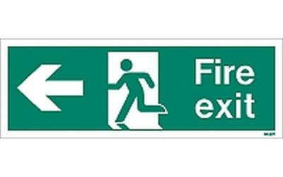 W430T - FIRE EXIT SIGN LEFT.