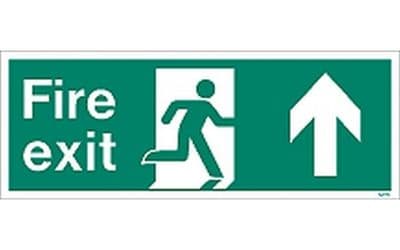 W436K - FIRE EXIT SIGN UP/FORWARD