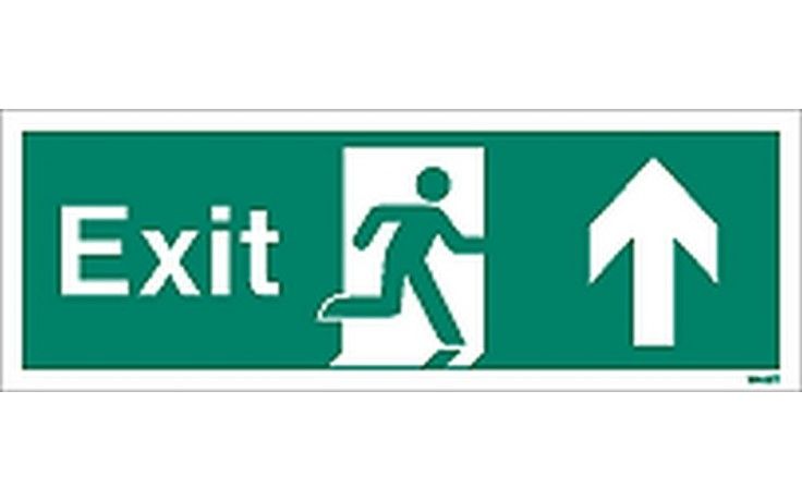 W446T - FIRE EXIT SIGN UP/FORWARDS