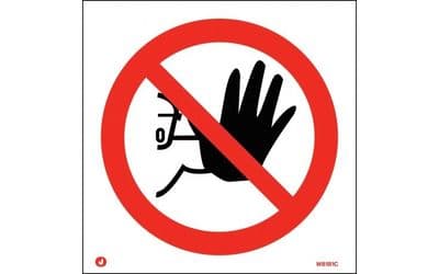 W8181C - PROHIBITION NO ENTRY SIGN.