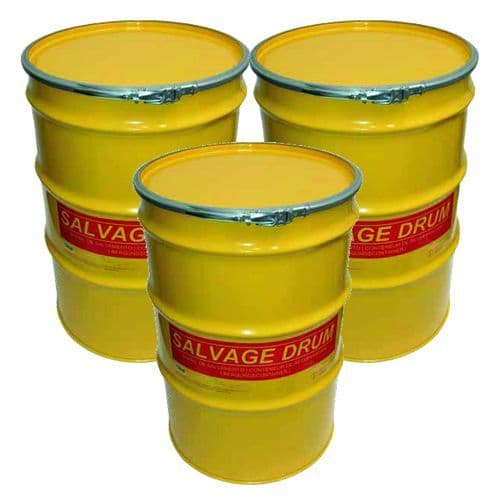 Salvage Drum Steel - Pallet of Three Drums