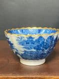 Antique 18th Century First Period Worcester Dr Wall Tea Bowl & Saucer Pagoda - 375790306889