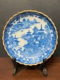 Antique 18th Century First Period Worcester Dr Wall Tea Bowl & Saucer Pagoda - 375790306889