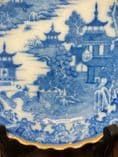 Antique 18th Century First Period Worcester Dr Wall Tea Bowl & Saucer Pagoda - 375790306889