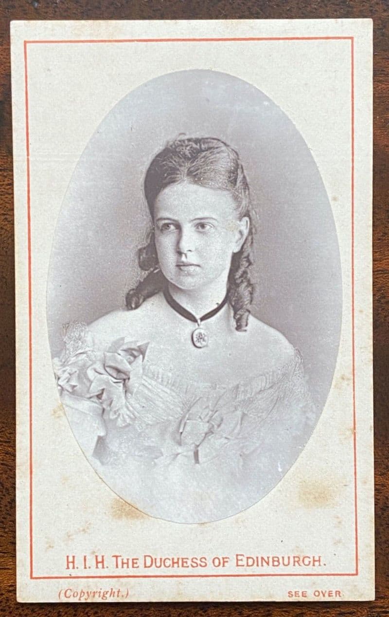 Antique CDV Photo Grand Duchess Alexandra Romanov Russia Duchess of Edinburgh - 375624477605
