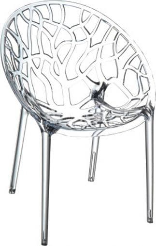 Thermo Plastic Crystal Chair - Clear