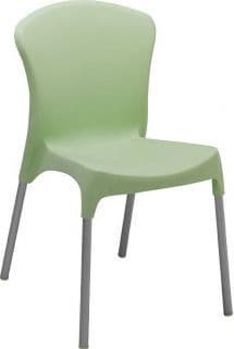 Thermo Plastic Stella Stacking Chair - Light Green