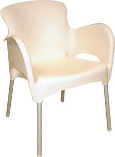 Thermo Plastic Titan Stacking Chair - White
