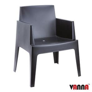 Vanna Beach Arm Chair - Black