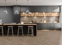 Mocha Oak Herringbone Core