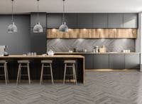 Rustic Grey Oak Herringbone Core