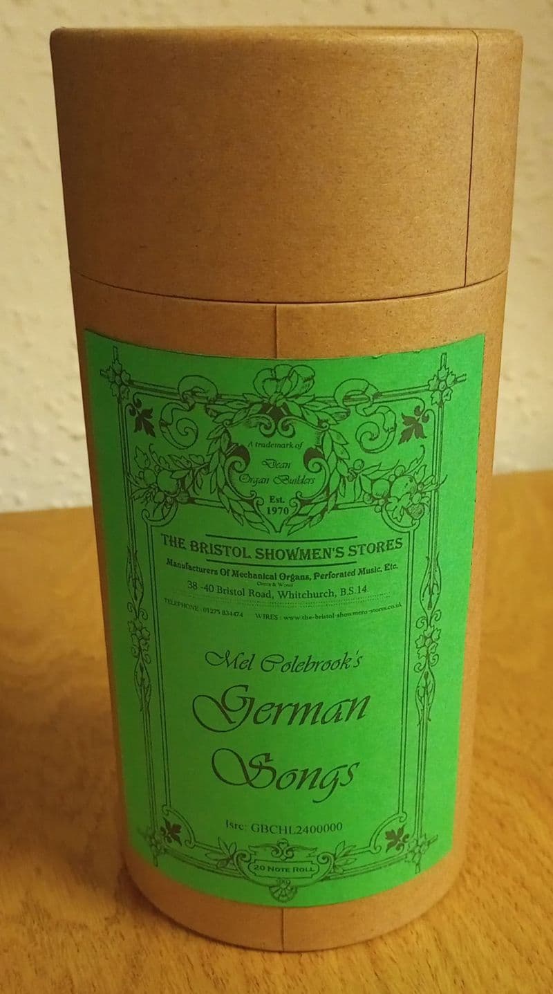 Dean Organ Builders - Music rolls, Music Books and Midi Music for Busker Organs and Street Organs