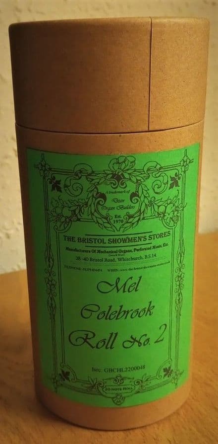 20 Note Music Roll No 20, Mel Colebrook Selection Roll No.2