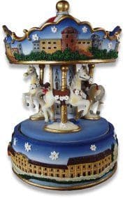 Austrian Music Box Carousel 14063