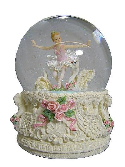 Ballerina and Swan Musical Waterglobe 25209