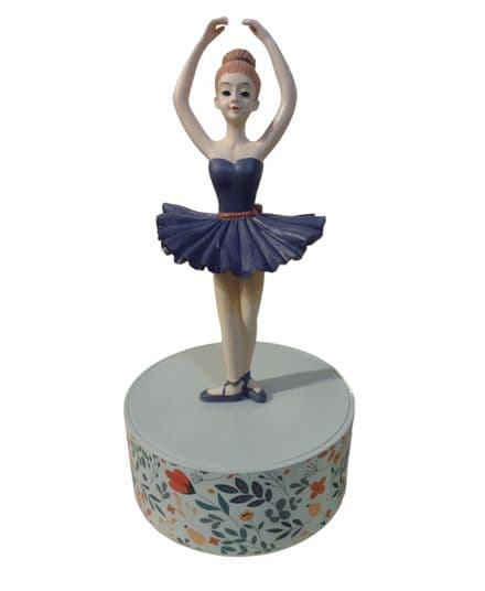 Ballerina Musical Figurine Purple Dress