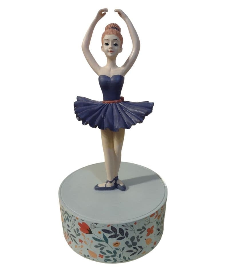 Ballerina Musical Figurine Purple Dress