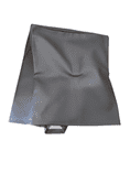 Black leatherette cover for street organ