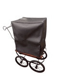 Black leatherette cover for street organ