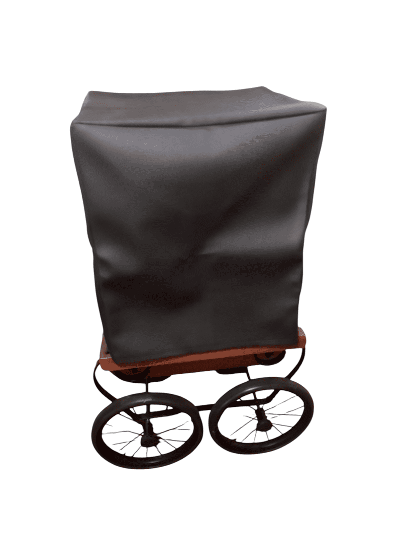 Black leatherette cover for street organ
