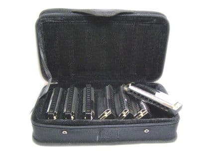 Blues Band Harmonicas & Case 000536