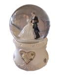 Bride & Groom Glitter Globe