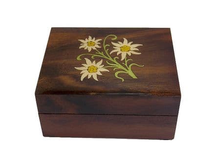 Edelweiss Inlay Musical Jewellery Box MAD410ELBRL