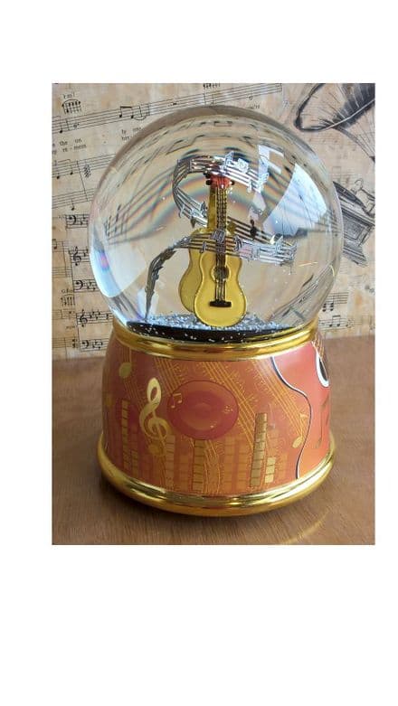 Guitars Musical Snow Globe 11003