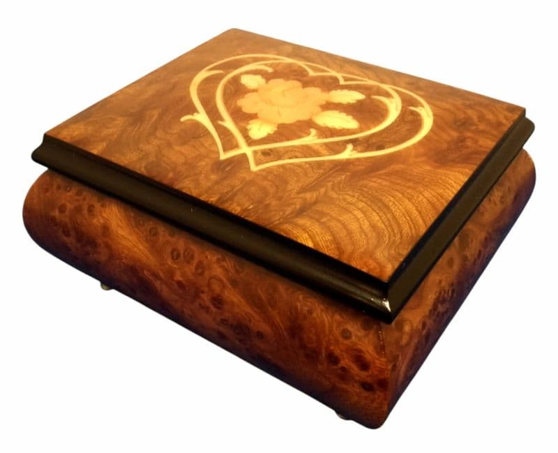 Italian Inlay Musical Trinket Box B95/DHC Elm