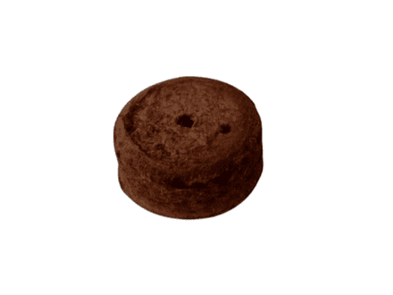 Large Flat Leather Push Rod Buttons (packs of 5)