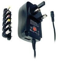 Universal AC - DC Power Adaptor 2250mA, available at The Music Box Shop, Whitchurch, Near Bristol, England, UK.