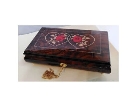 Musical Jewellery Box Double Heart 46/DBL-H