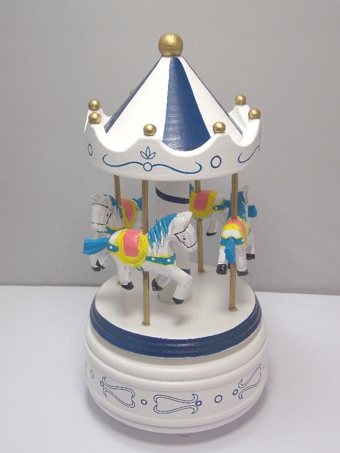 Miniature Wooden Carousels With Musical Box Movements From The Music Box Shop
