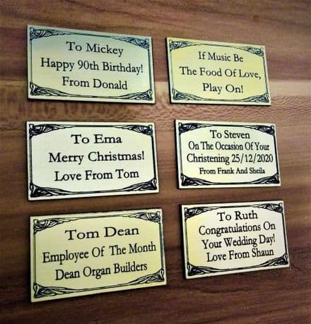 Personalised Plaque