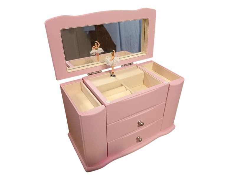 White childrens Jewellery box and musical jewellery boxes